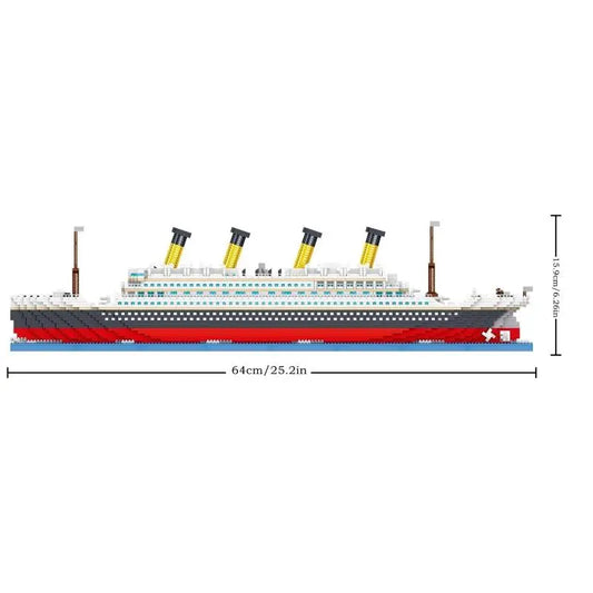 4404PCS Titanic Building Blocks Cruise Ship Mini Assemble Bricks Model Toys Kits Desktop Decoration Christmas Gifts for Children