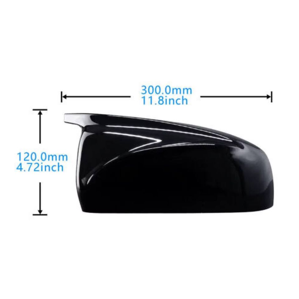 BMW X5 E70 X6 E71 2007-13 Side Wing Mirror Cover Replacements Gloss Black Pair X5M X6M Style