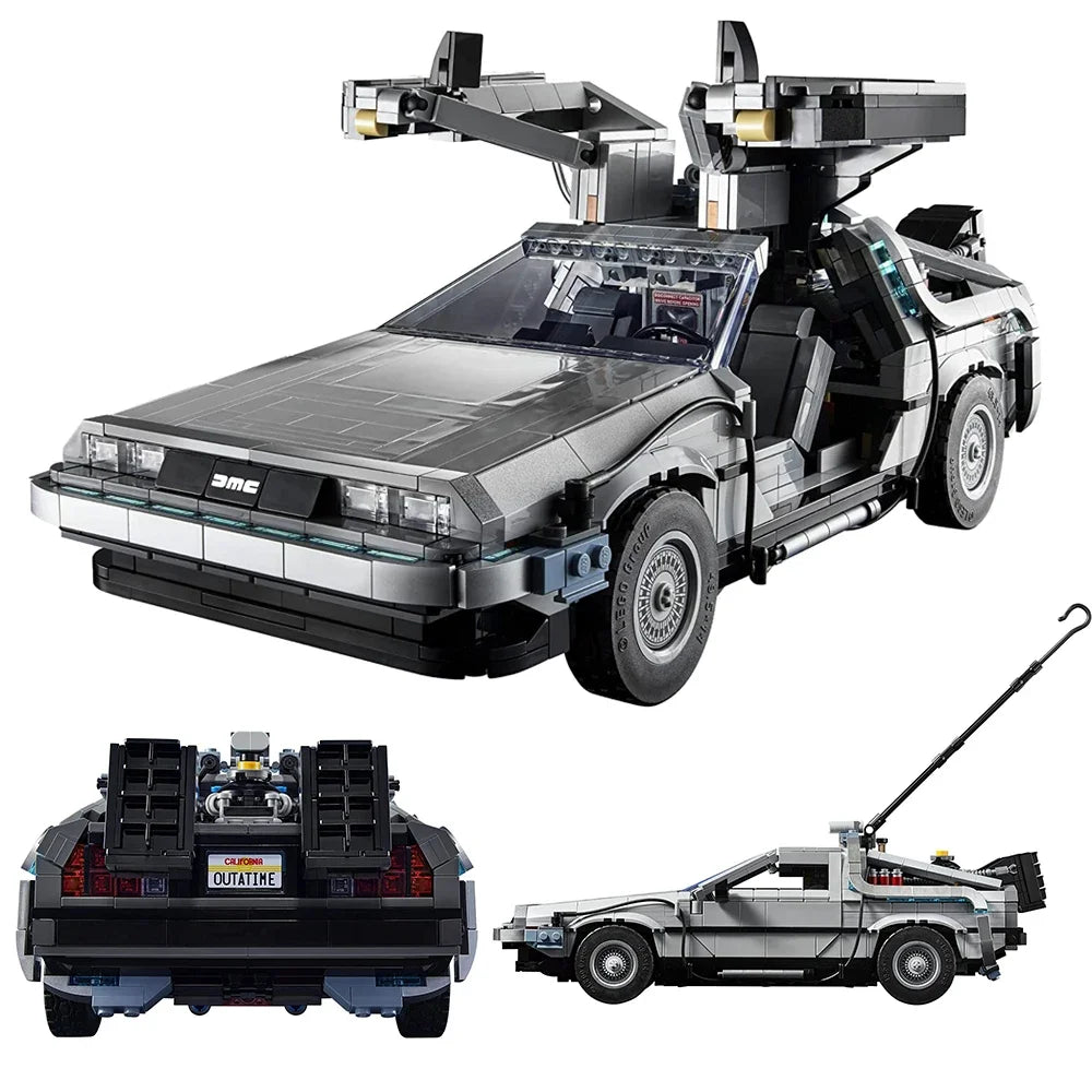 NEW Back to the Future Time Machine Compatible 10300 Building Blocks Technical Car Bricks Construct Toys for Children Gifts