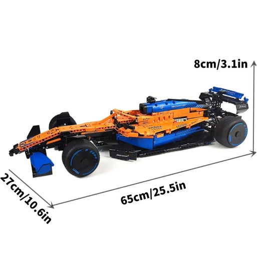 Technical Classic Formula F1 Racing Remote Control Car Moc Bricks Buiding Blocks Model Kit DIY Toys for Boys Children Gift Decor