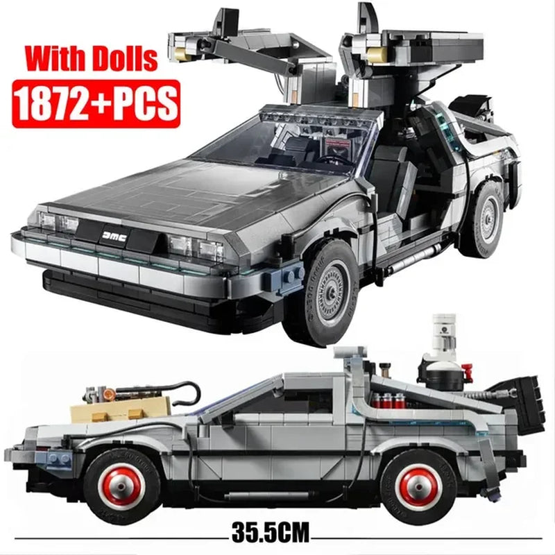 NEW Back to the Future Time Machine Compatible 10300 Building Blocks Technical Car Bricks Construct Toys for Children Gifts